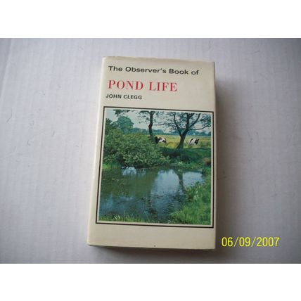 The Observer"s Book of Pond Life 1969 Dust Jacket not clipped
