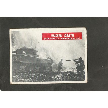 P.C.G.C. War Bulletin Gum Card 1965 #29 Unseen Death
