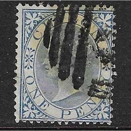 CEYLON 1866-8 QUEEN VICTORIA WATER MARK CROWN CC 1d USED SG61