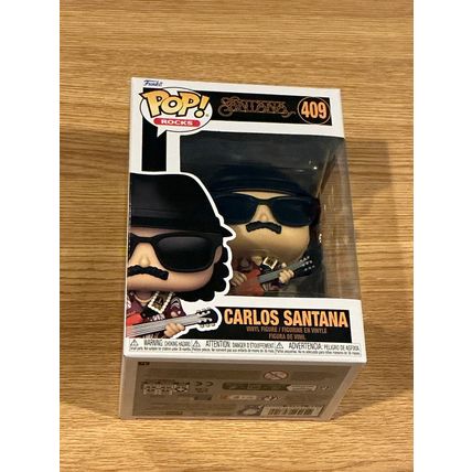 Funko Pop! Rocks - Carlos Santana #409 Vinyl Figure (Box & Protector)