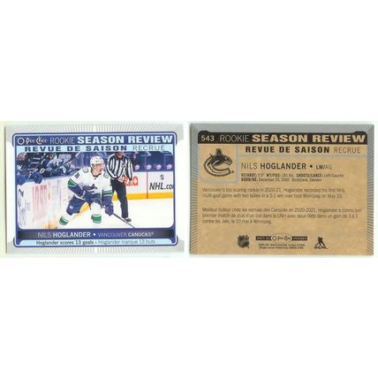 Nils Hoglander 7x incl Gold/Silver Script, Rookie
