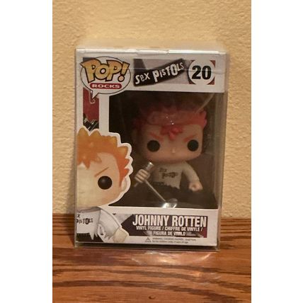 Funko Pop! Rocks: Sex Pistols - Johnny Rotten #20 Figure (Box & Protector)