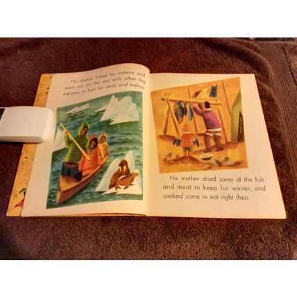 Little Golden Book The Little Eskimo By Kathryn Jackson (A)Edition Fine 6.0 1952