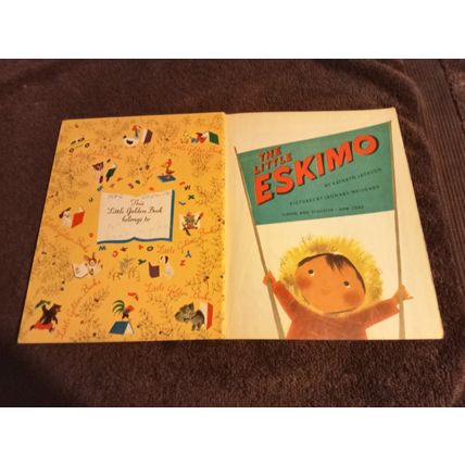 Little Golden Book The Little Eskimo By Kathryn Jackson (A)Edition Fine 6.0 1952