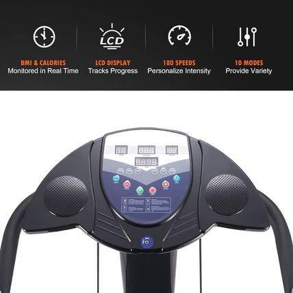 2000W Whole Body Vibration Platform Exercise Machine with MP3 Player (180 Speed