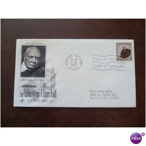 Canada 1965 Churchill Commemoration Art Craft FDC