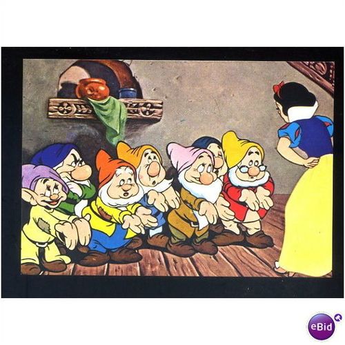 Cinema 103/4 DISNEY SNOW WHITE & 7 DWARF Postcard by Biondetti