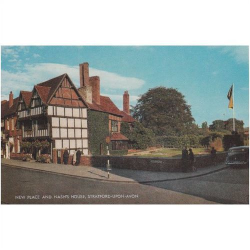 New Place & Nash's House, Stratford-upon Avon Warwickshire Postcard War3323