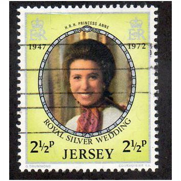 JER 1972 2.5p 'SILVER WEDDING' FINE USED (EBID 16316)