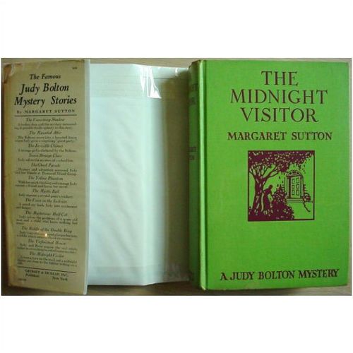 Judy Bolton #12 THE MIDNIGHT VISITOR 1st Edition 1st Print hcdj Margaret Sutton
