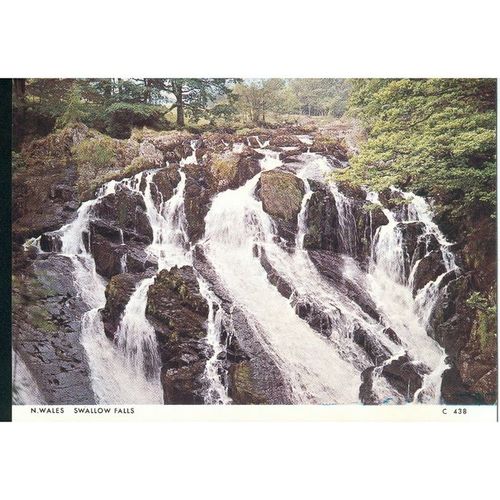North Wales Swallow Falls, N. Wales - Judges Ltd. 6" x 4" card C 438