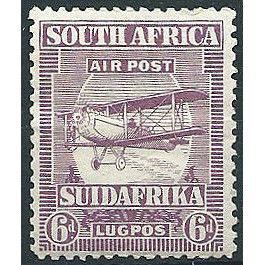 South Africa 1925 SG28 6d Magenta Mounted Mint ... .