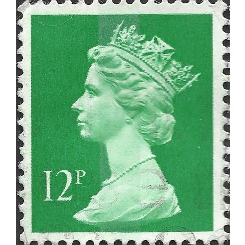 GB, Queen Elizabeth Machin, emerald 1985, 12p