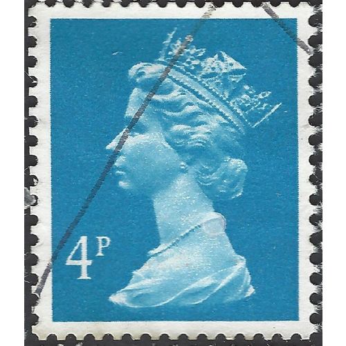 GB, Queen Elizabeth Machin, cobalt blue 1988, 4p