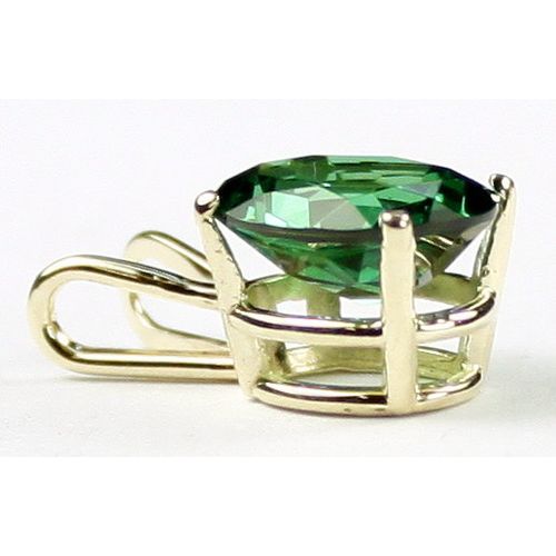 Russian Nanocrystal Emerald, 14KY Gold Pendant, P002