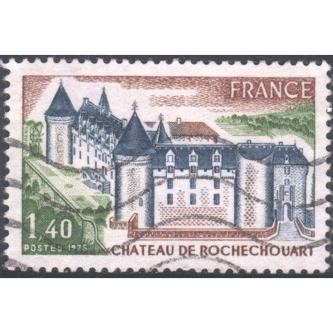 France 1975 - SG2064 - 1f.40 blue brown & green - Chateau de Rochechouart - used