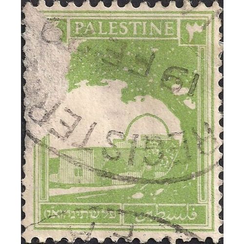 PALESTINE, Rachel's Tomb, green 1927, 3 Mil, #2