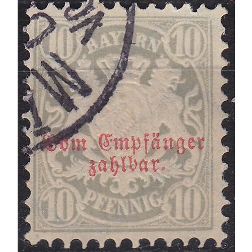 GERMANY Bayern Bavaria [Porto] MiNr 0006 ( O/used ) [02]