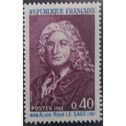 FRANCE: 1968 300th Anniv. of the Birth of Alain R le Sage: SG1793 MNH