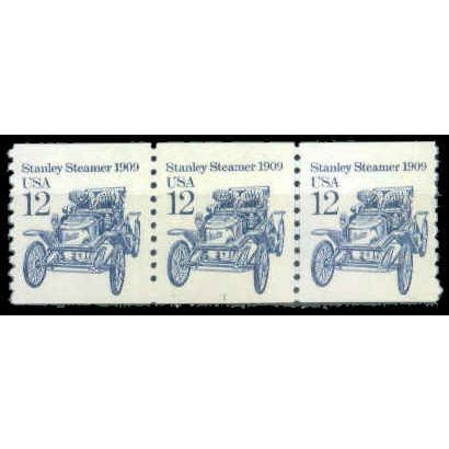 2132v 12c Stanley Steamer Very Fine MNH Dry Gum PNC 1/3 P0920