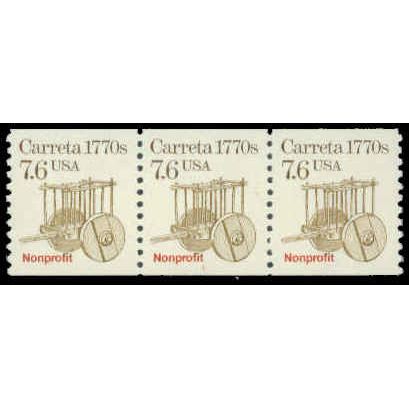 2255 7.6c Carreta Very Fine MNH Dry Gum PNC 1/3 R0226