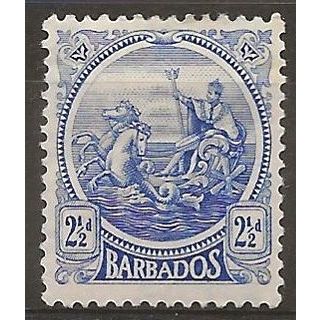 Barbados 1921 SG222 2 1/2d Ultramarine Mounted Mint . .