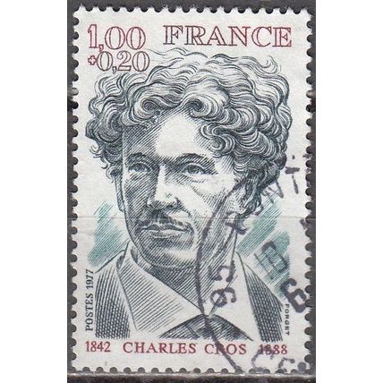 France 1977 Michel 2056 O Cote (2008) 0.60 € Charles Cros Cachet rond
