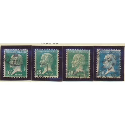 France Stamps Scott #185//196, Used, 5 Different