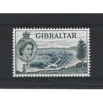Gibraltar.SG145 1/2d Cargo and Passenger Wharves.Mounted Mint.Mar24b