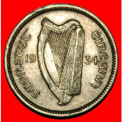 Ⰶ GREAT BRITAIN (1928-1935): IRELAND ★ 3 PENCE 1934 HARE! ★LOW START★NO RESERVE