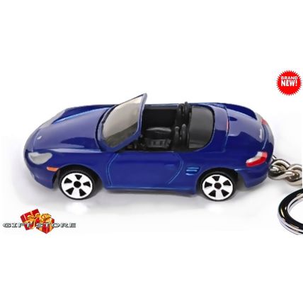 VERY RARE KEYCHAIN BLUE PORSCHE BOXSTER S 986 CUSTOM Ltd Ed.