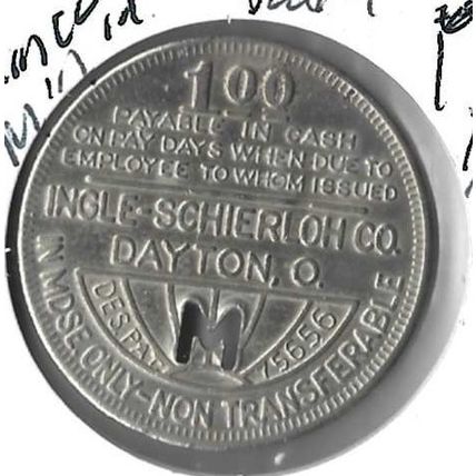 Mingo Mining Co Thatcher Mines W. Virginia $1.00 Medal XF