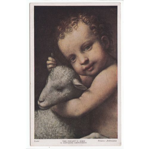 The Infant St John Medici Society Religous Art Postcard 86