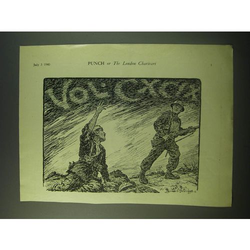 1940 Cartoon by Bernard Partridge - Vol. CXCIX