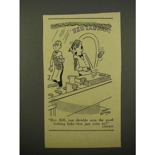 1947 Cartoon by Henry Boltinoff - Good-Looking Babe