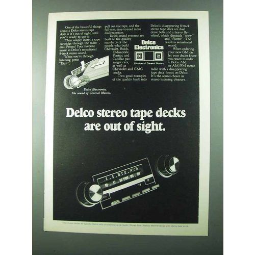 1975 Delco Electronics Ad - Are Out of Sight