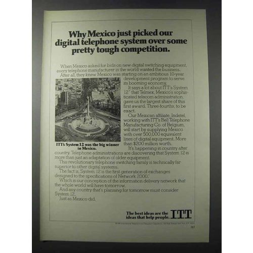 1981 ITT System 12 Ad - Mexico Just Picked