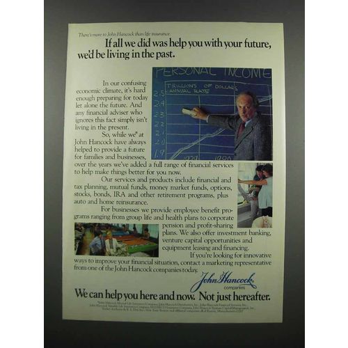 1983 John Hancock Ad - Living In the Past