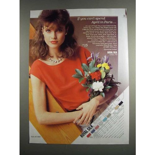 1984 Royal Silk Style #114001 Classic Tee Ad