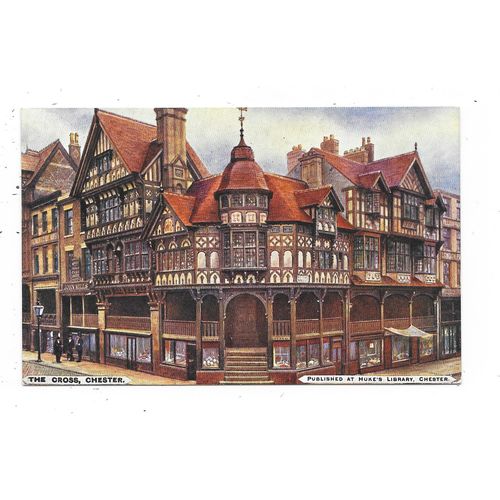 NICE PRINTED POSTCARD OF THE CROSS CHESTER CHESHIRE (3426)