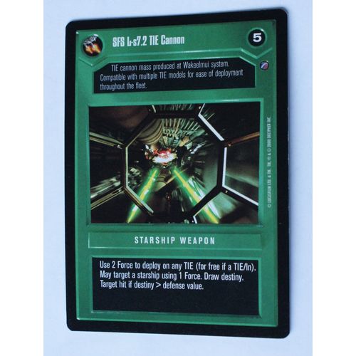 Star Wars CCG: Death Star II Limited # SFS L-s7.2 TIE Cannon (A) dark 2000