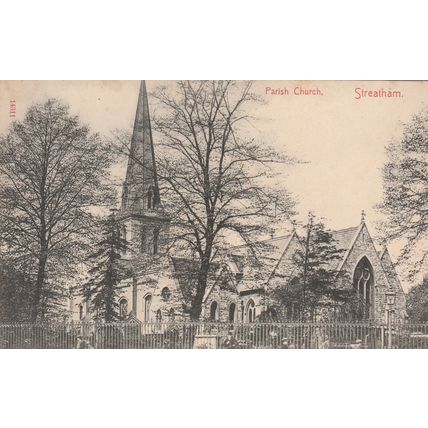 Parish Church Steatham London Postcard (LN77644)