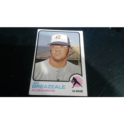 1973 Topps Card # 033 Jim Breazeale Very Good (3) Atlanta Braves
