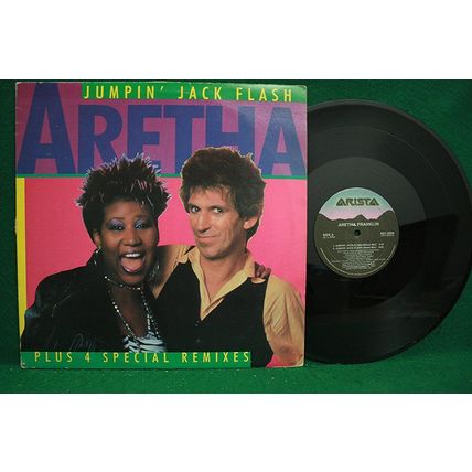 Aretha Franklin - Jumpin’ Jack Flash - 12” Single - AD1 9529 - EX+