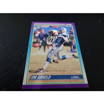 1990 Score Football Card # 216 Jim Arnold Excellent-Mint (6) Detroit Lions