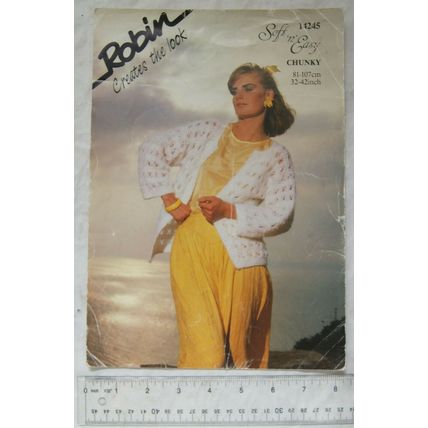Vintage: Robin 14245 jacket, chunky, 32-42 inch / 81-107 cm