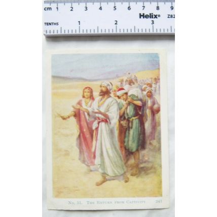 Vintage: Scholar's Lesson Pictures No. 51 The Return from Captivity