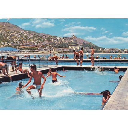 Algiers Algeria The White El Kettani Hotel Swimming Pool Postcard