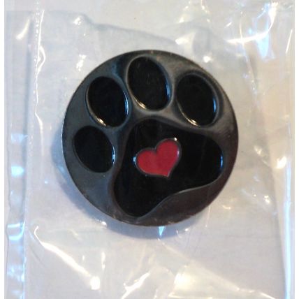 Dog Paw Print Enamel Badge Jack Russell Doberman Labrador Dachshund Boxer Pug