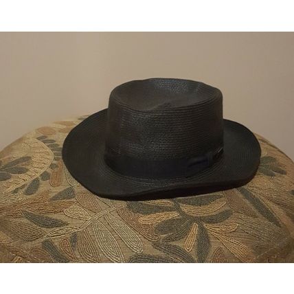 Pre-Owned Men’s Dobbs 5th Ave Black Summer Dress Hat